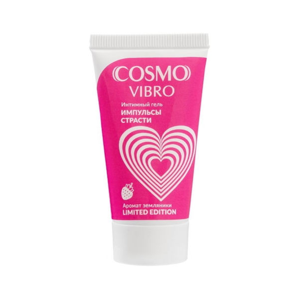 Возбуждающий лубрикант Cosmo Vibro Aroma с ароматом земляники