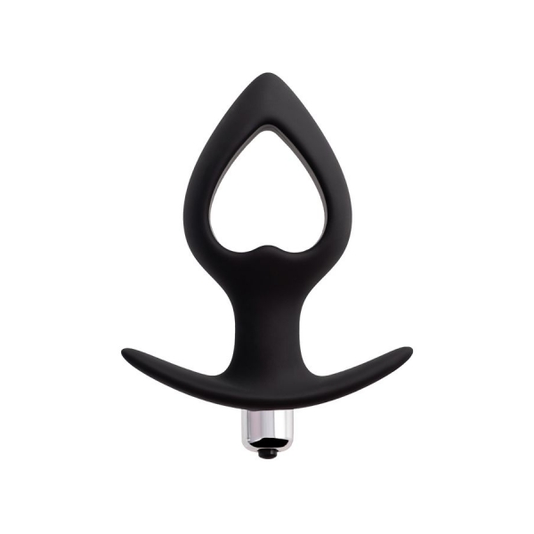Анальная вибровтулка-расширитель черная POPO Pleasure Cordis M 14 см, Ø 5,5