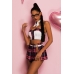Костюм школьницы Candy Girl Satine (топ, юбка, пояс, галстук, значок, очки), OS