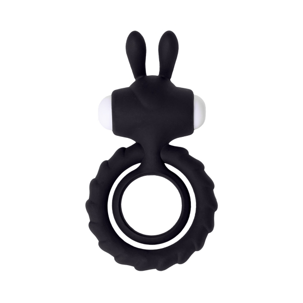 Эрекционное виброкольцо черное JOS Bad Bunny
