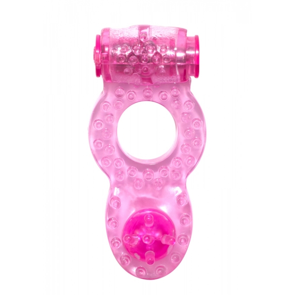 Эрекционное кольцо с вибрацией Rings Ringer pink