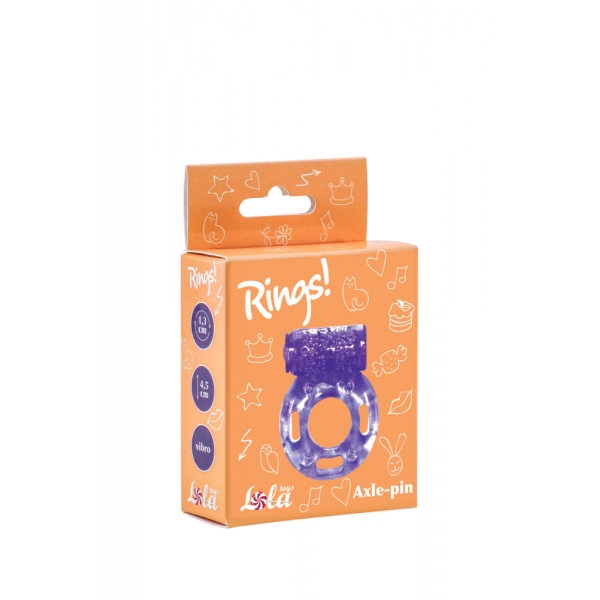 Эрекционное кольцо с вибрацией Rings Axle-pin purple