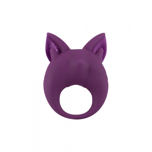 Перезаряжаемое вибро-кольцо MiMi Animals Kitten Kiki Purple