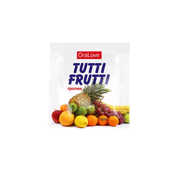 Съедобная смазка TUTTI-FRUTTI экзотические фрукты 4 гр