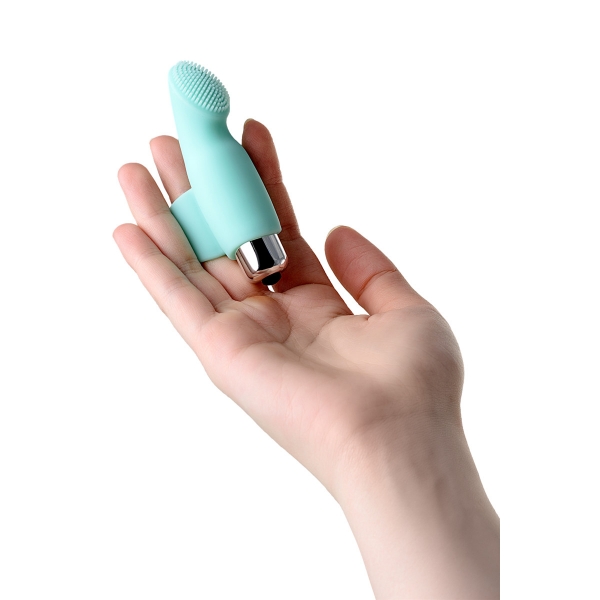 Вибронасадка на палец JOS BLISS, голубая, 9 см