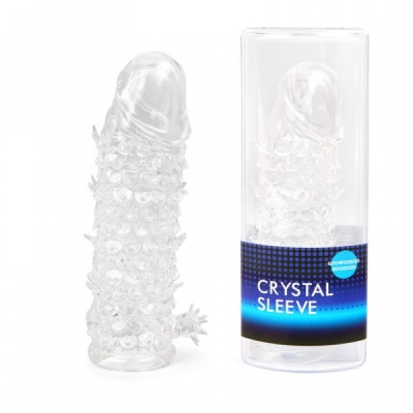 Насадка на пенис закрытая Crystal Sleeve 