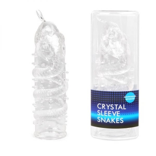 Насадка закрытая в форме змеи Crystal Sleeve