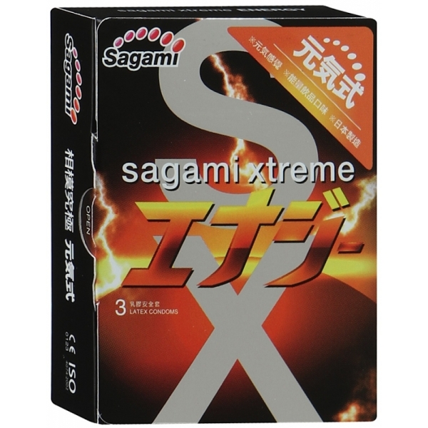Презервативы со вкусом энергетического напитка SAGAMI Energy