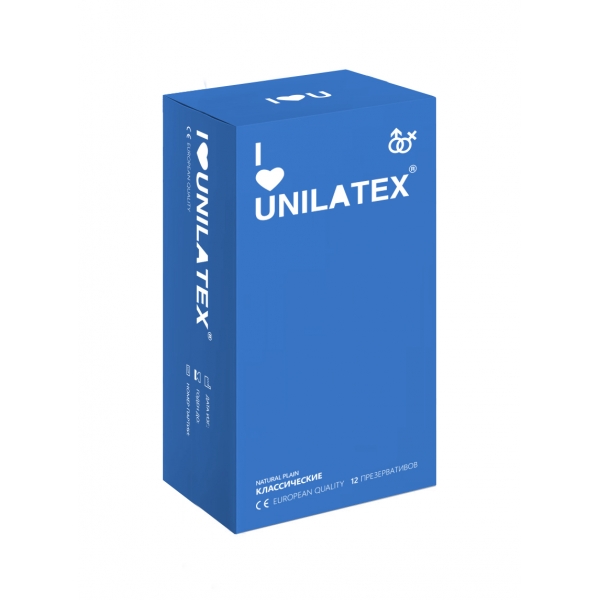 Презервативы классические Unilatex Natural Plain 12 шт