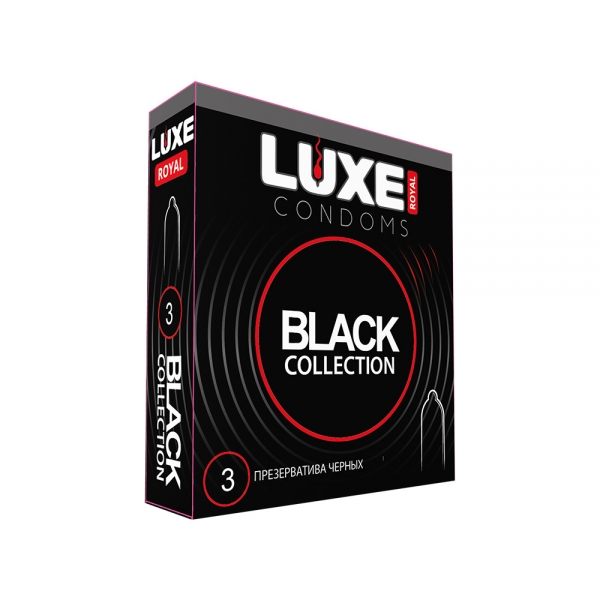 Презервативы черного цвета ROYAL Black Collection 3 шт