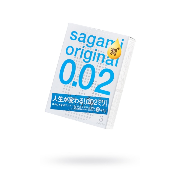 Презервативы полиуретановые  Sagami Original 002 Extra Lub 3 шт