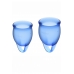 Набор менструальных чаш синий Satisfyer Menstrual Cup Feel Confident