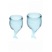 Набор менструальных чаш голубой Satisfyer Menstrual Cup Feel Secure