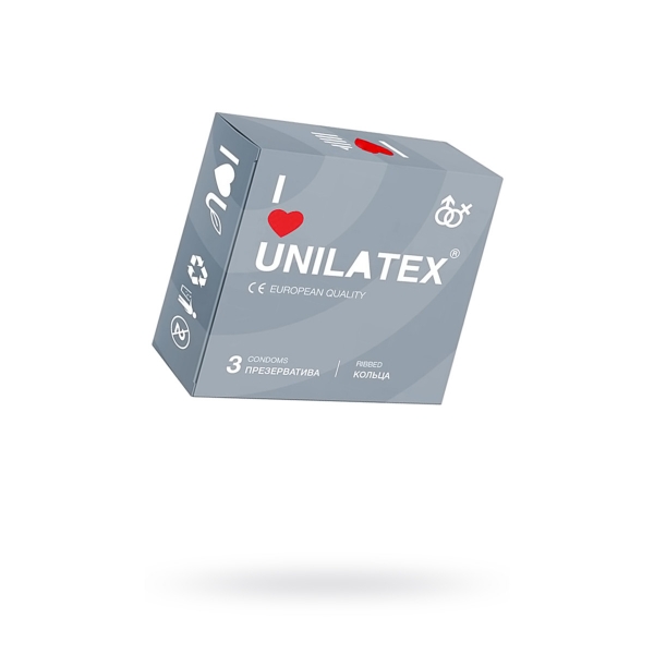 Презервативы ребристые Unilatex Ribbed 3 шт