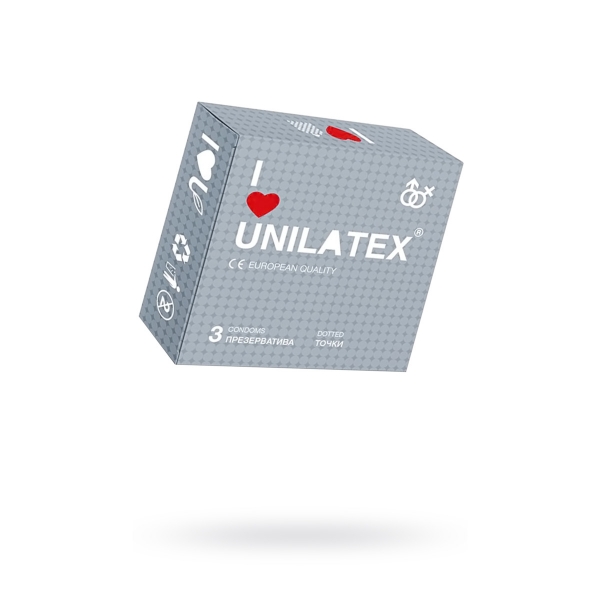 Презервативы в точку Unilatex Dotted 3 шт