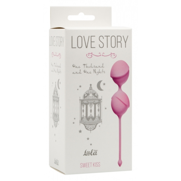 Розовые вагинальные шарики  Love Story D 3,7 см