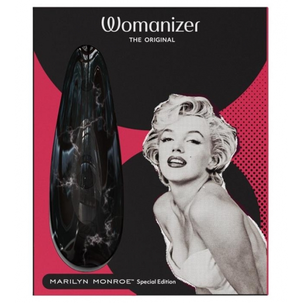 Бесконтактный клиторальный стимулятор Womanizer Marilyn Monroe мраморно-черный