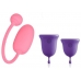 Набор Тренажер Кегеля Magic Kegel Coach + Менструальные чаши фиолетовые