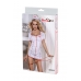 OS Костюм медсестры Candy Girl (платье, стринги, головной убор, стетоскоп), белый